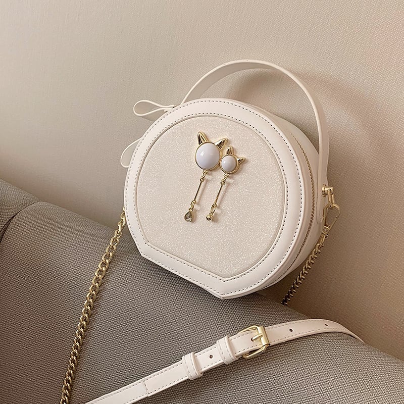 -エンドレディースバッグ2020人気の新しい流行のファッションワイルドチェーンメッセンジャーバッグネットレッドポータブル小さな丸いバッグ 手作りハンドバック41387861696