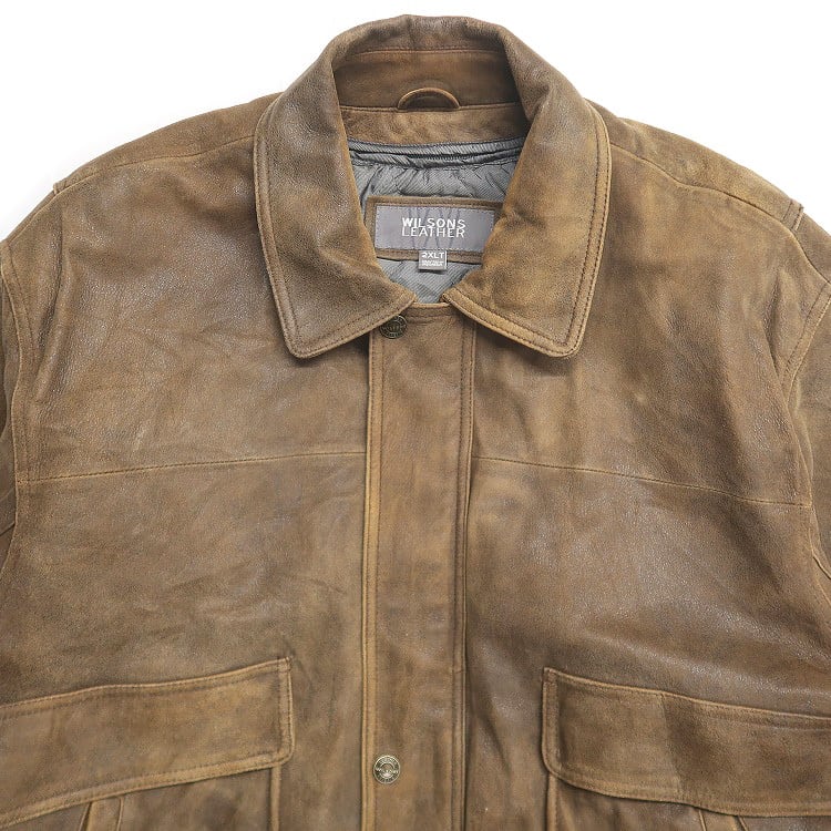 古着 WILSONS LEATHER レザージャケット 着脱ライナー付き 古着 WILSONS LEATHER レザージャケット 着脱ライナー付き