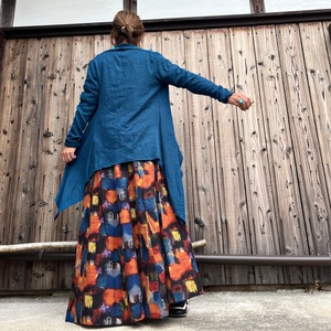 コットン8枚はぎスカート