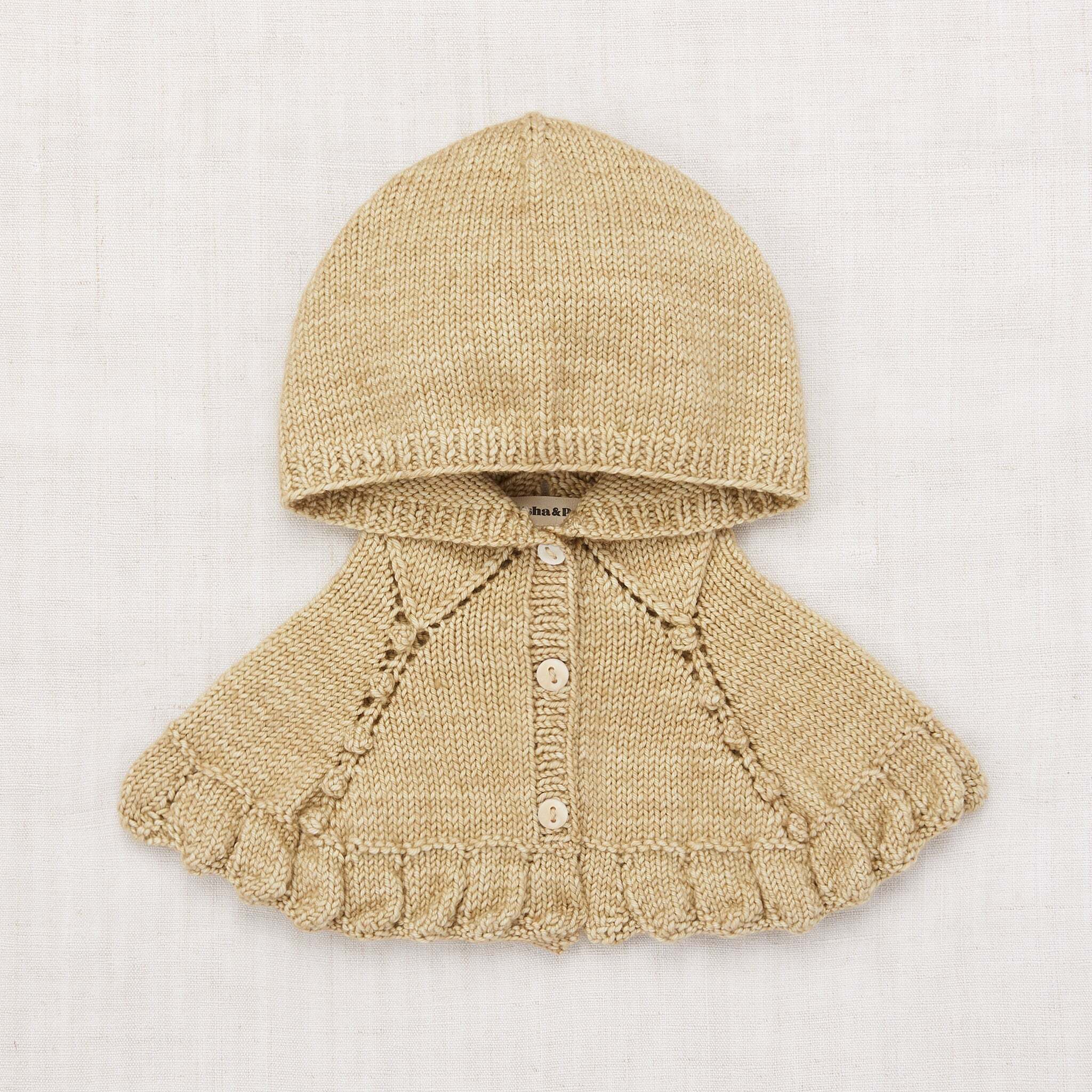 misha\u0026puff  ruffle capelet  lake 4-6y