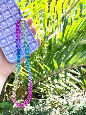 Rainbow Gradation Wristlet Strap