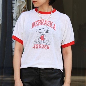 70-80s Champion Snoopy Ringer T-shirt