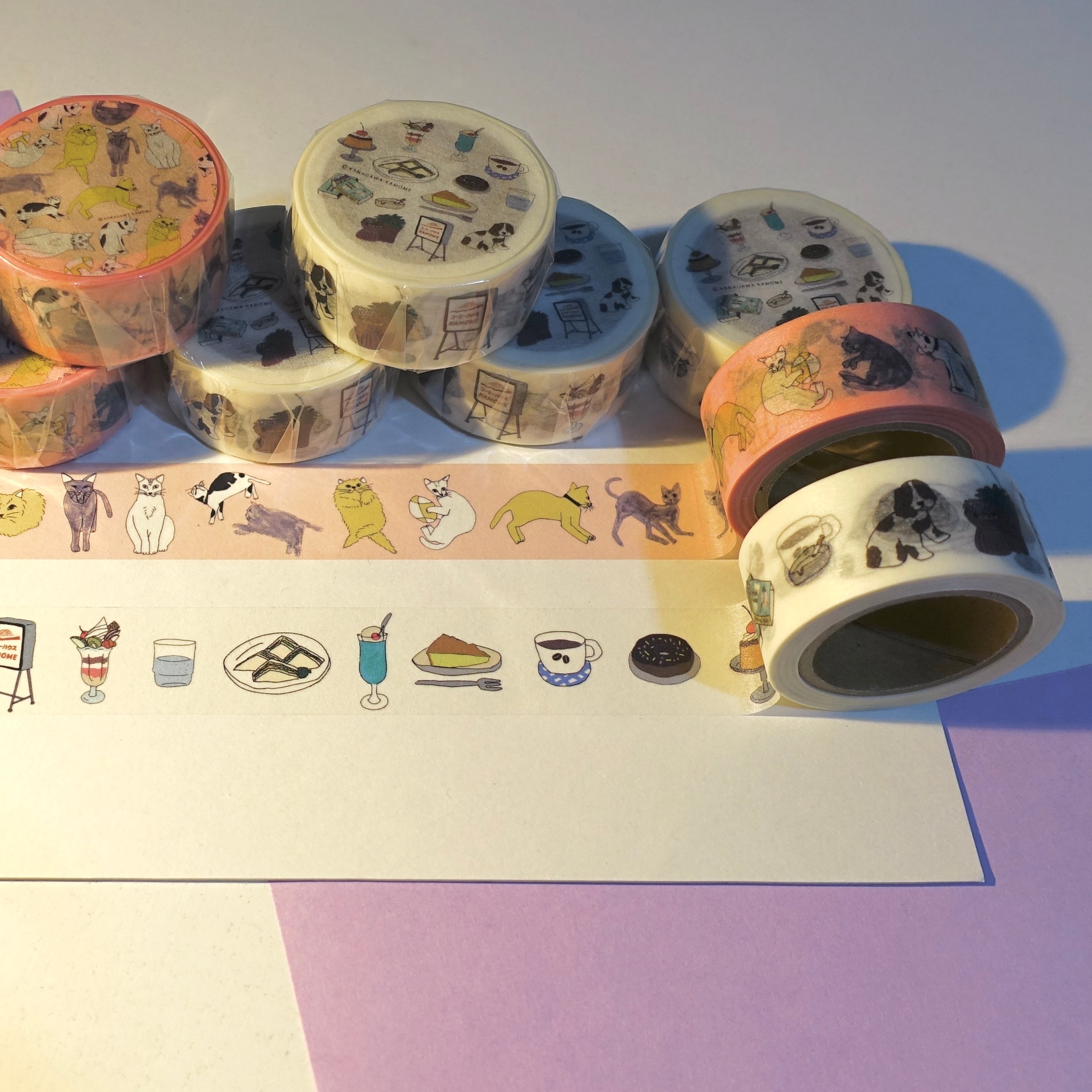 マスキングテープ 喫茶店、ネコ | Kanagawa Kamome Online Shop*