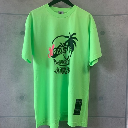 HTCN T-SHIRT "TAKE YOUR TIME" 【Lime Green】~High quality~