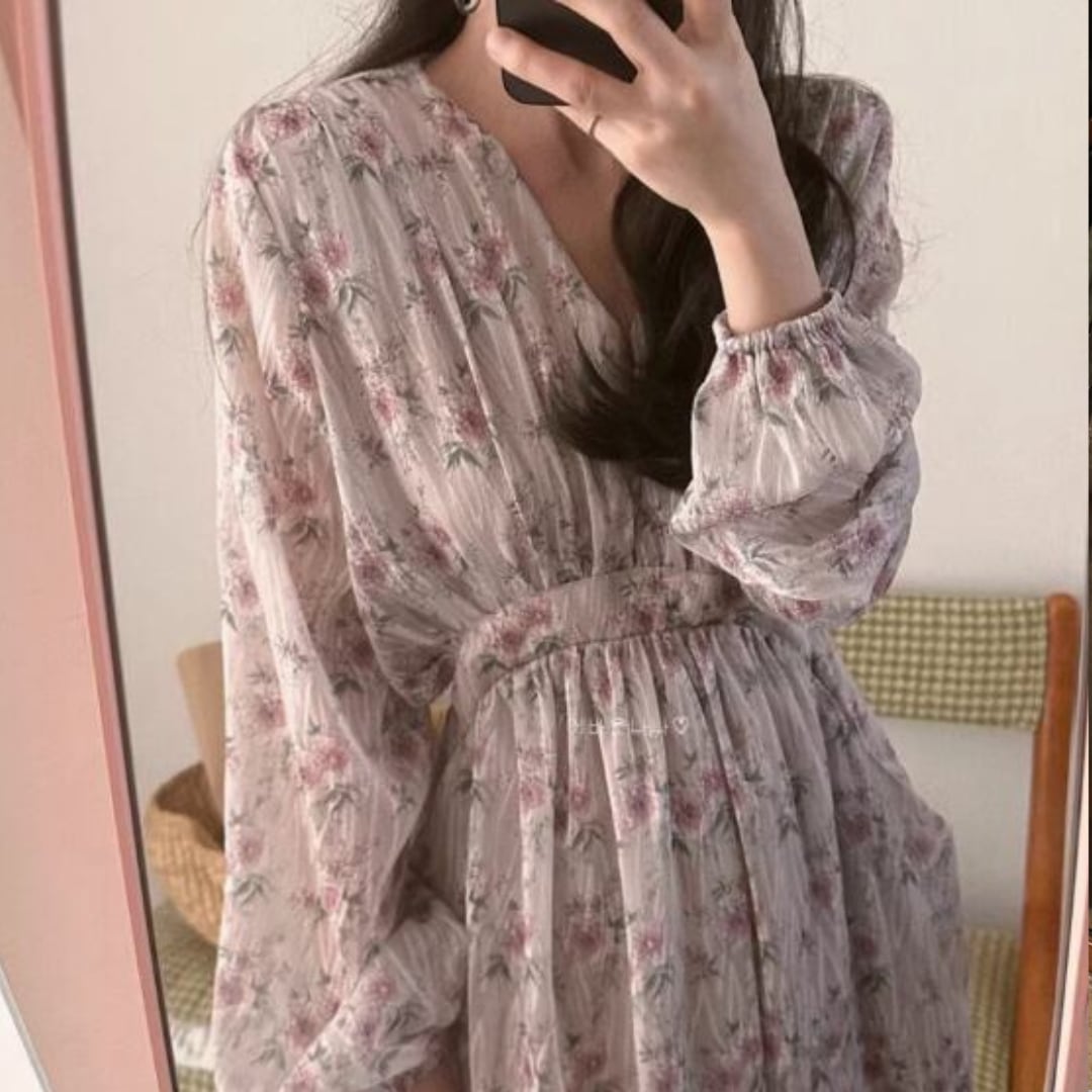 花柄 シフォン ワンピース レディース おしゃれ かわいい ワンピース】 ワンピース レディース おしゃれ きれいめ 可愛い