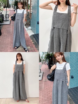 再入荷！サマーツイードサロペット　¥8,200+tax