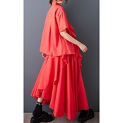 アシンメトリーフリル セットアップ  30265