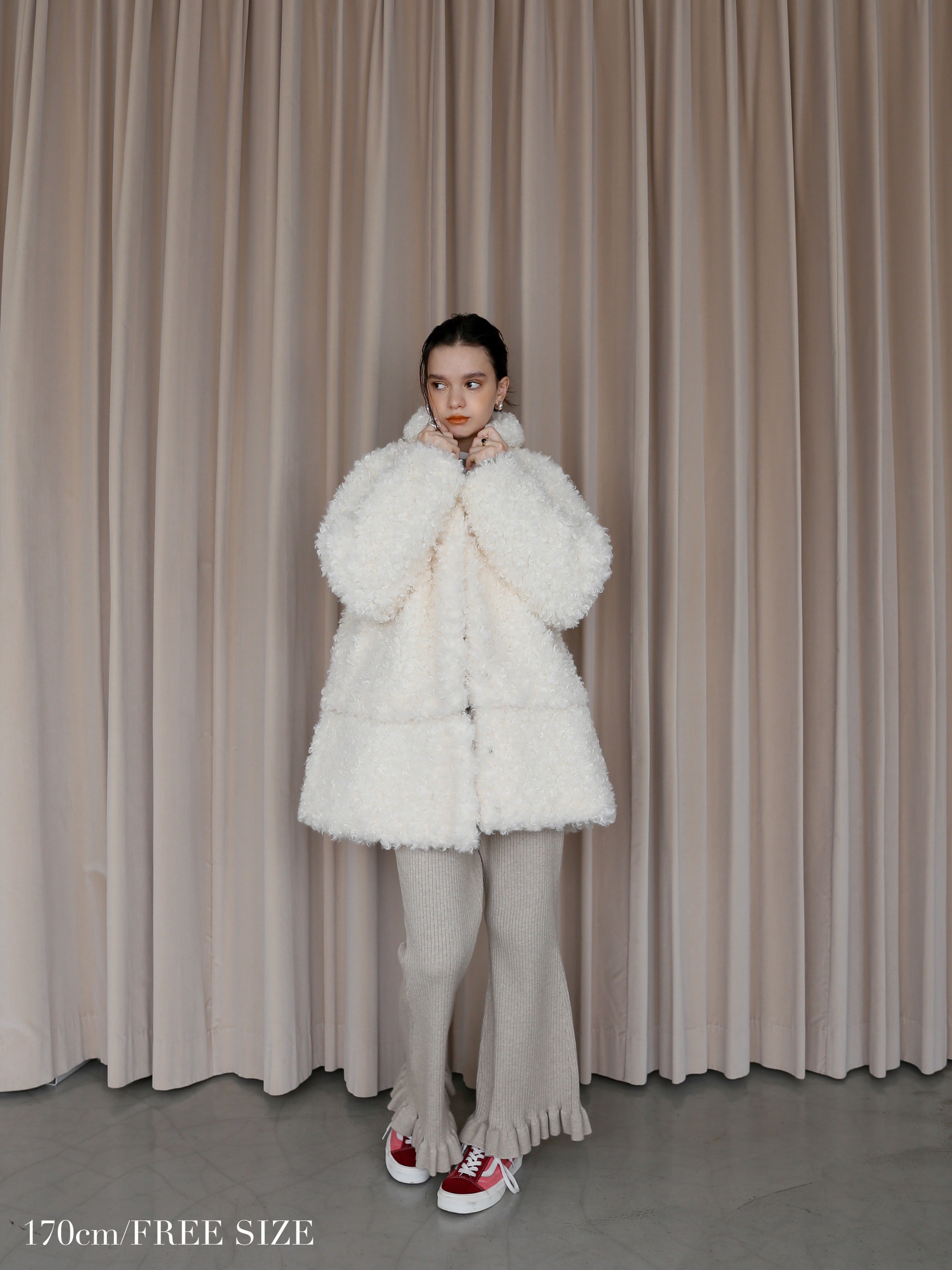 Katrin Tokyo / 4way eco fur coat（ivory）