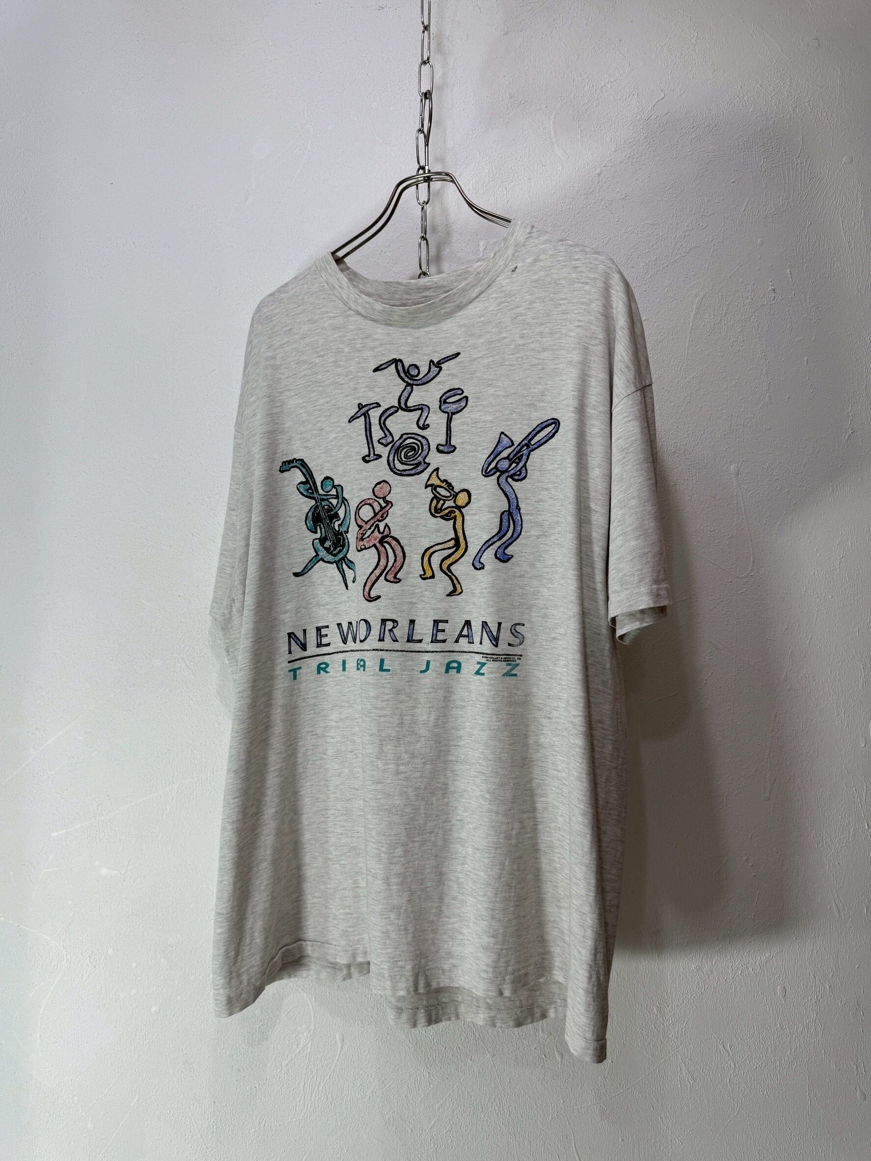 90's USA made “NEW ORLEANS TRIBAL JAZZ” T-shirt