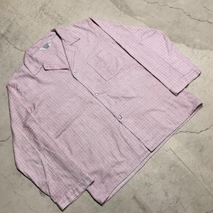 ⊕1970s SEARS PRINT FLANNEL PAJAMA SHIRT