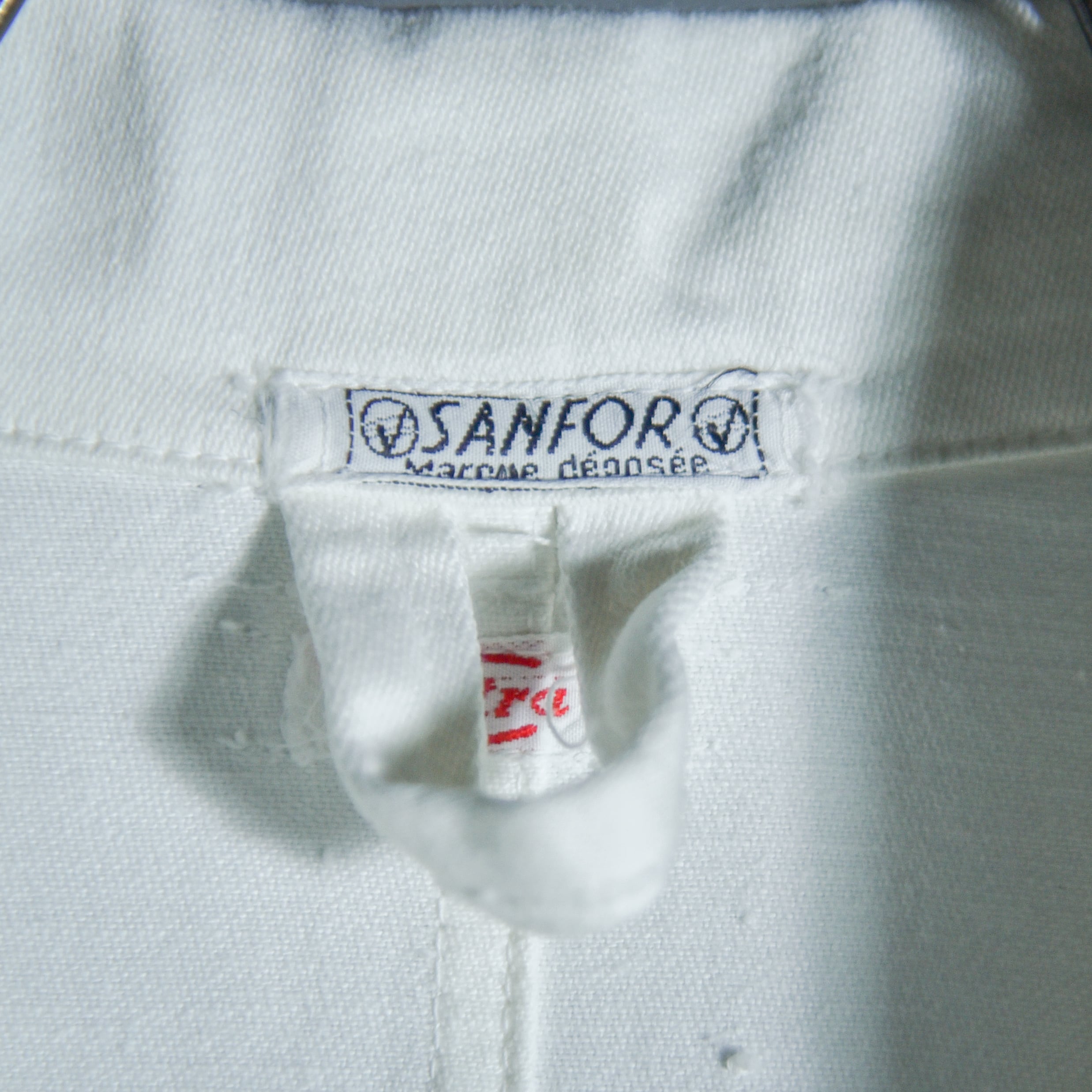 50s French Work Change Button White Work Coat フレンチワーク