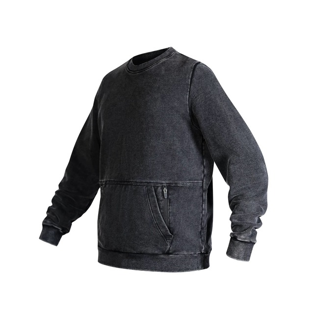 NOSUCISM 26AW ウォッシュド ヴィンテージヘビーウェイトクルーネックスウェット