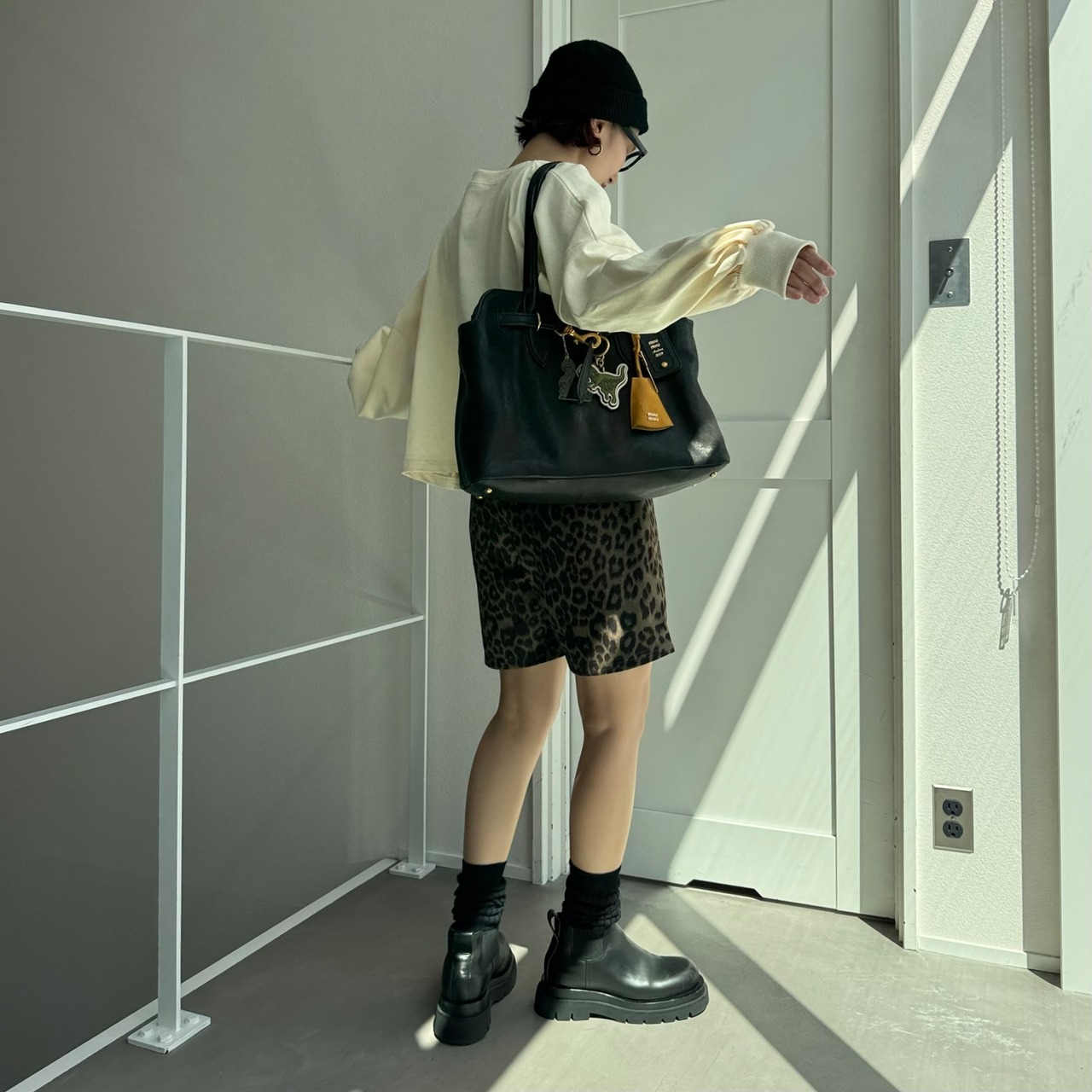 HRUショート丈ドルマンSW/アイボリー