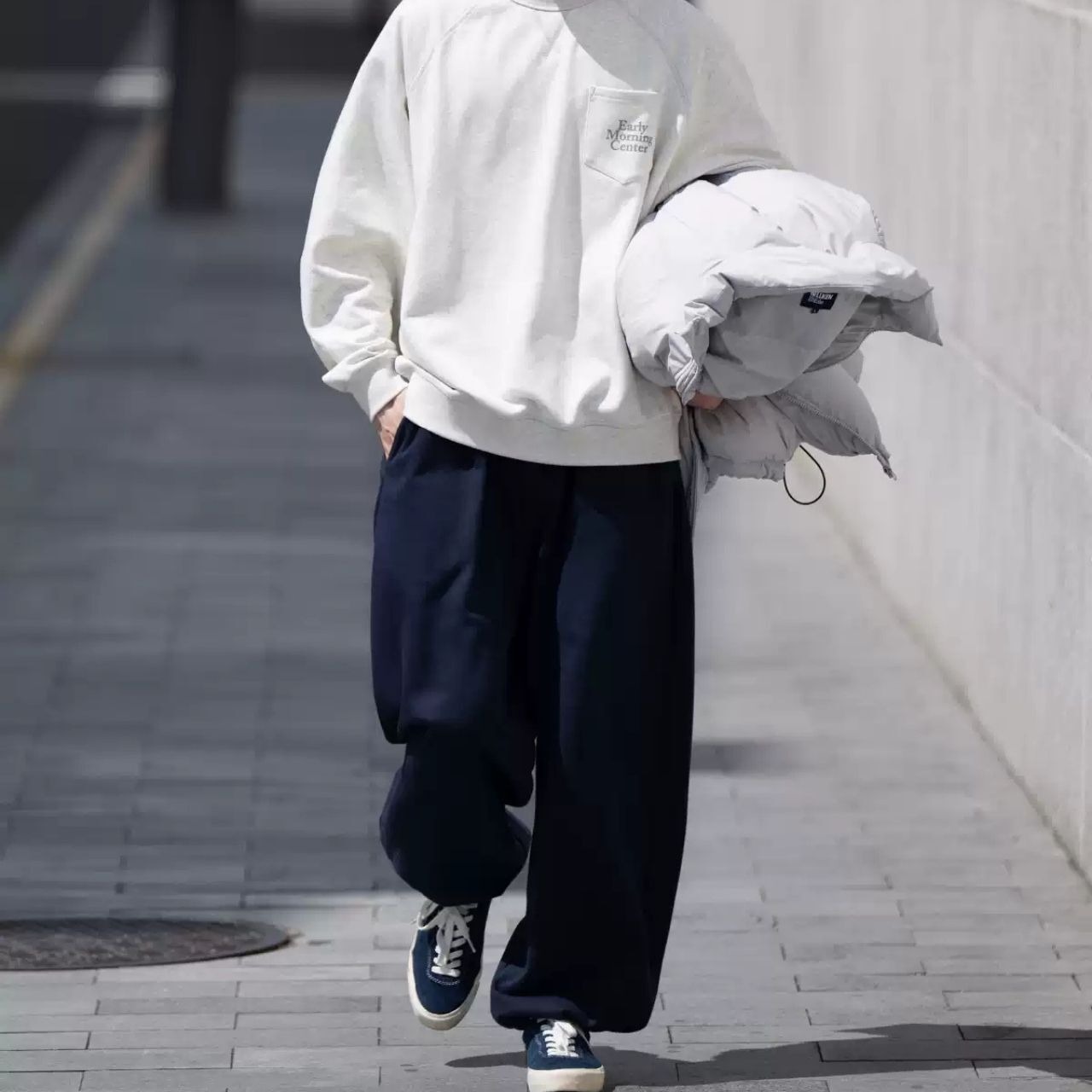 あったかカジュアルルーズスウェットパンツ　1016