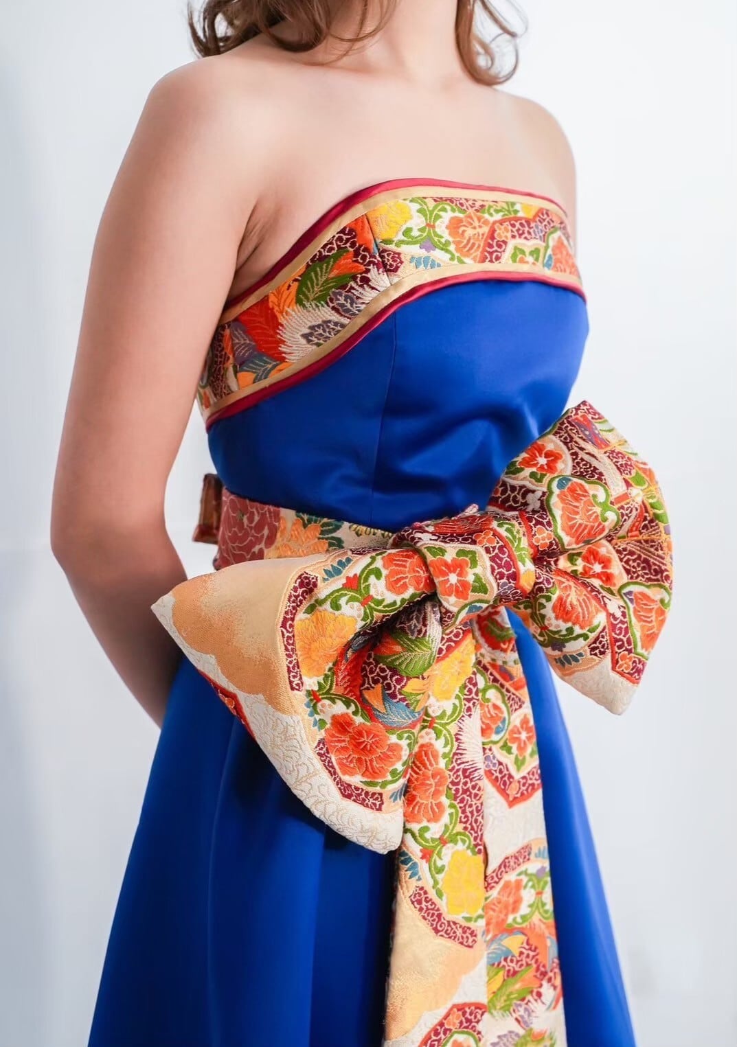 レンタル＞【着物ドレス AI～藍～】 ＜1week rental＞ Kimono dress