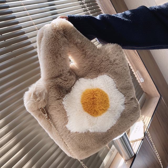 ニッチなデザインかわいいぬいぐるみバッグレディースメッセンジャーバッグチェーンバッグぬいぐるみバケットバッグ2020新しいトレンド秋と冬 Tiancai_Wing_Bag71367728628