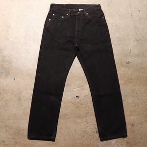 極美品 34×30 Levi’s 505 USA サルファーブラックデニムパンツ リーバイス