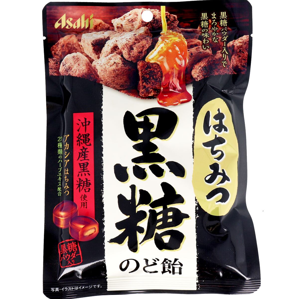 アサヒgr はちみつ黒糖のど飴 92gx5 やまもと商会