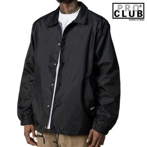 PRO CLUB 「Nylon Coach Jacket Black」