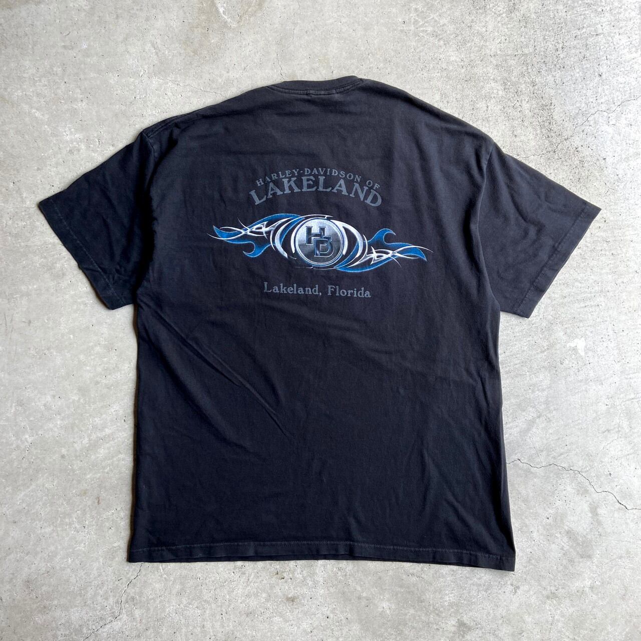 USA製 Harley-Davidson ハーレーダビッドソン 両面 ロゴ プリント T
