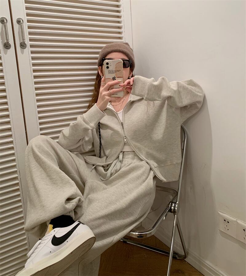 オータムセーター ジャケット カジュアルパンツ 秋物 モンロー50846972085