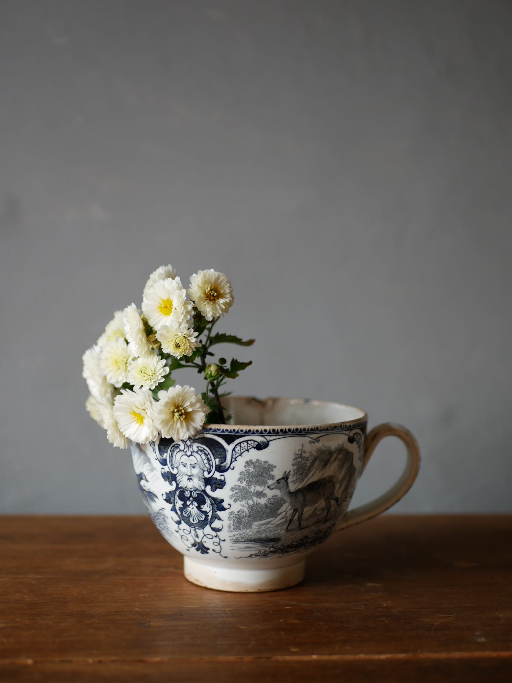 クレイユモントロー カフェオレカップ フランスアンティーク