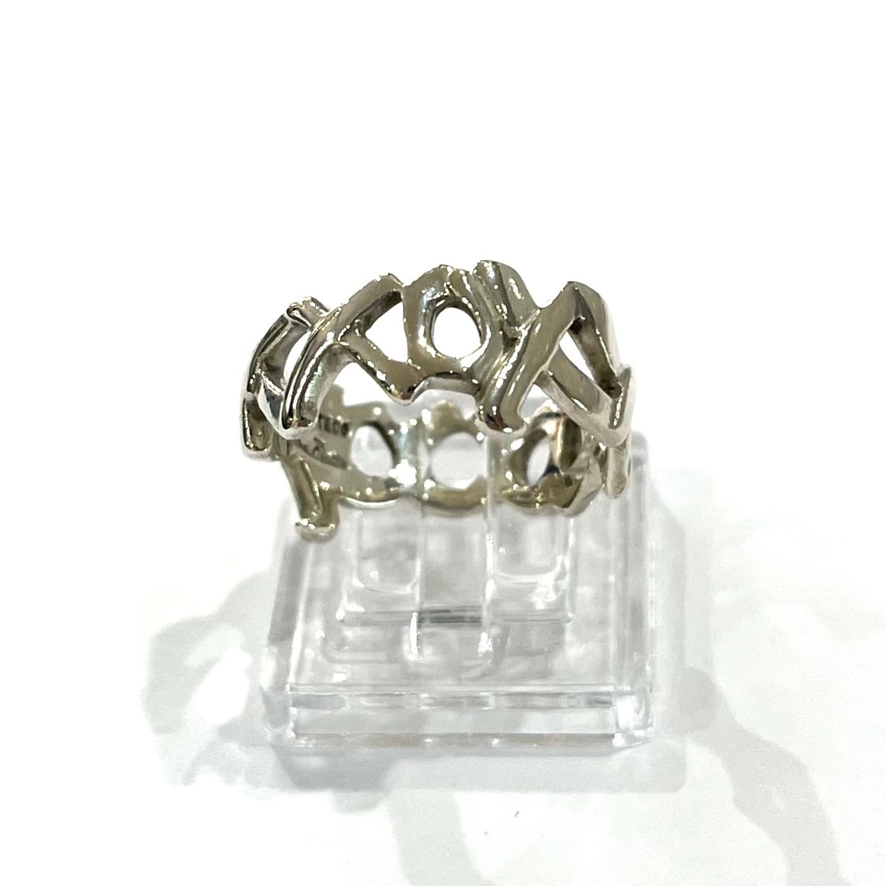 TIFFANY&CO.】【16〜16.5号】2385 パロマ・ピカソ ラブ＆キスリング