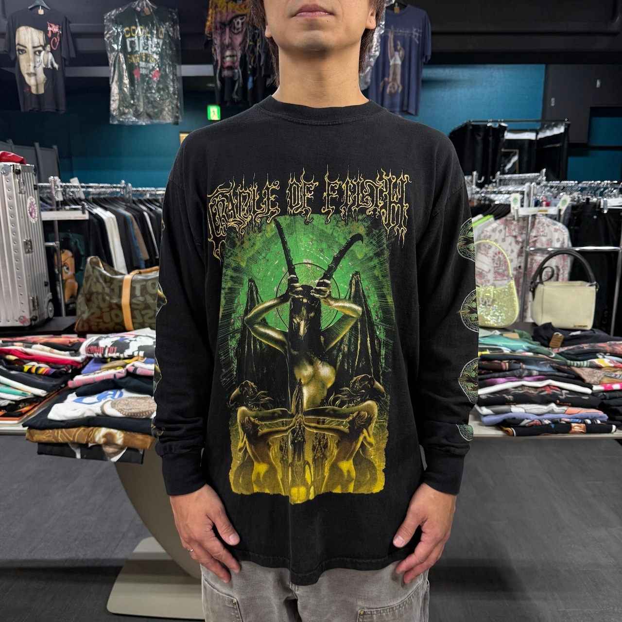 【CRADLE OF FILTH】クレイドル・オブ・フィルス "GOD BLESS SATAN CARESS" 00's ロングスリーブTシャツ