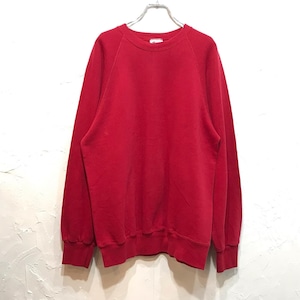 【USED】80s Vintage ラグラン スウェット Lee レッド XL