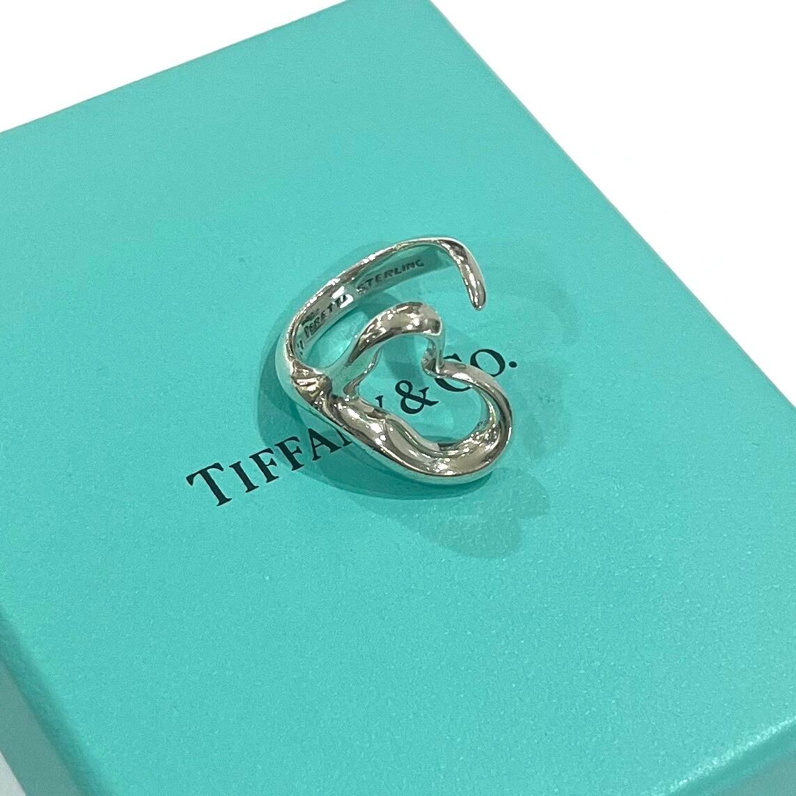 TIFFANY&CO】T2001 個性の美学。オープンハートリング 11号／シルバー