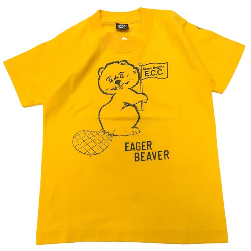 【120cm】VINTAGE90’s イーガービーバー プリントTシャツ【7784】