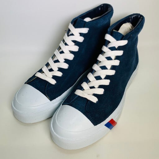 80's 90's PRO-Keds プロケッズ ROYAL HI CUT SUEDE ロイヤルハイ カットスエード ネイビー デッドストック NOS  コロンビア製 ラストコロンビア US9 27cm 希少 ヴィンテージ BA-851 RM1220H | agito vintage powered  ...