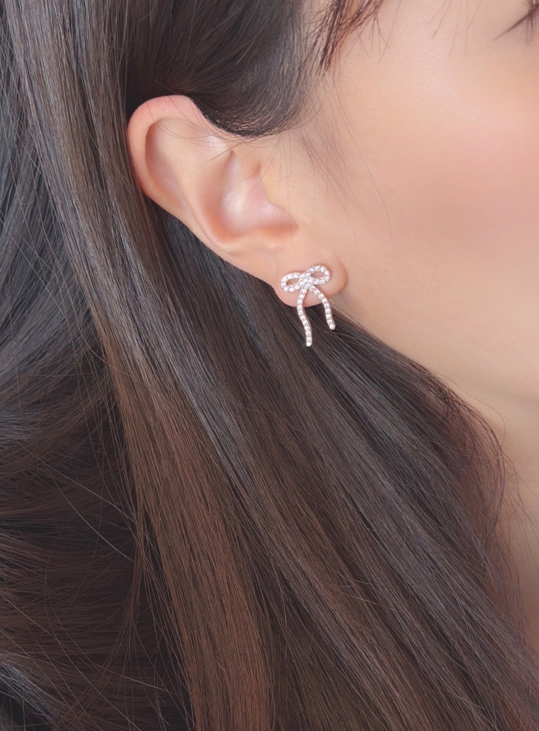 カーブリボンピアス | SASSY ANGEL