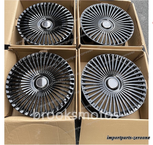 24インチ 新品 マルチスポークグロスブラック ホイール ロールRoyce Cullinan -BRN-12092