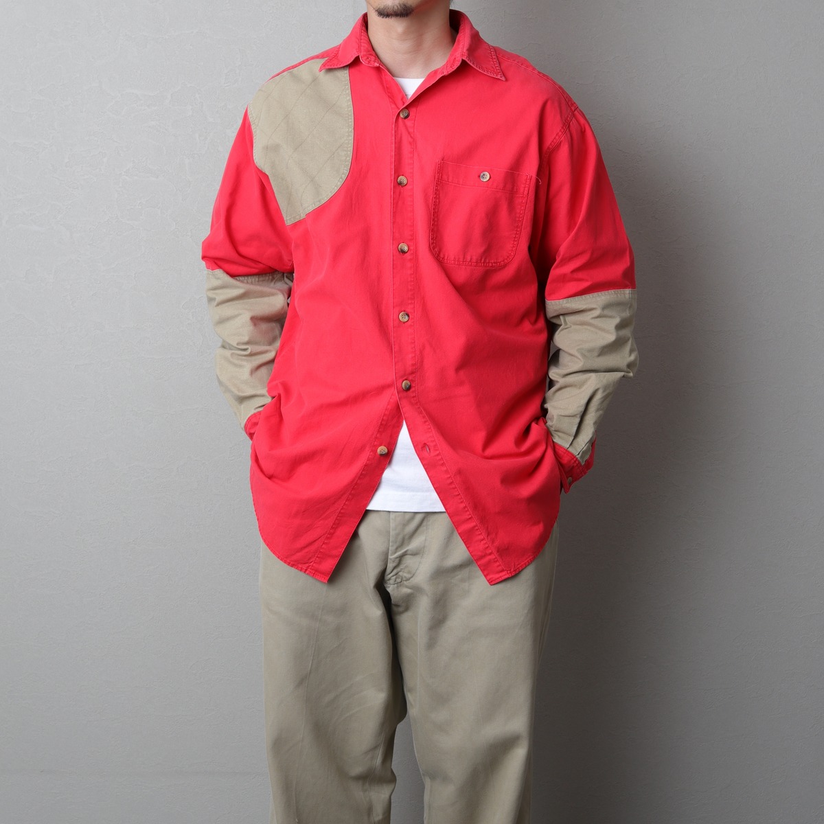 1990's Columbia Hunting Shirt "with patch cloth" 131059 ulc vintage