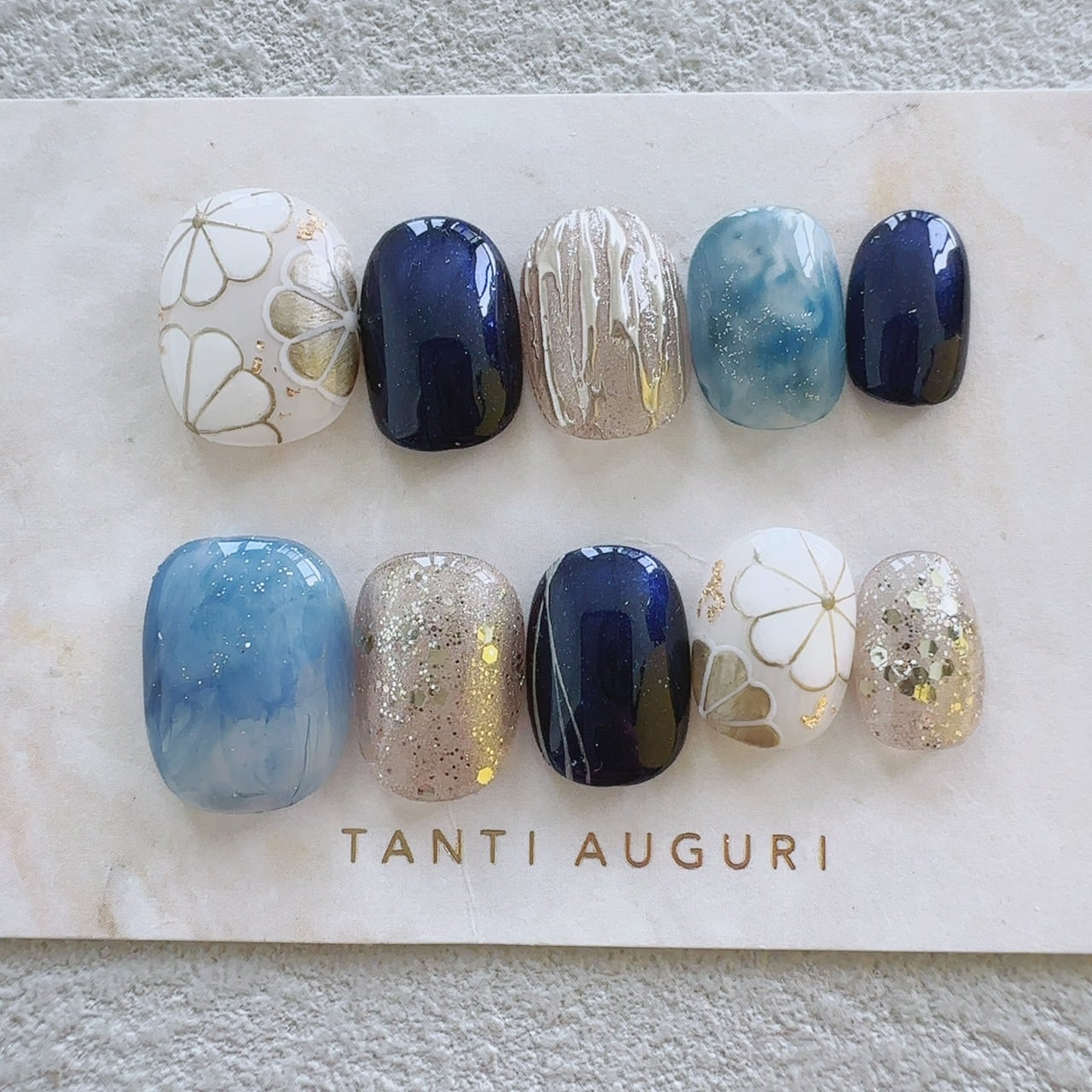 No.857 現品販売！ネイルチップ　ショート　成人式卒業式和柄袴着物振袖