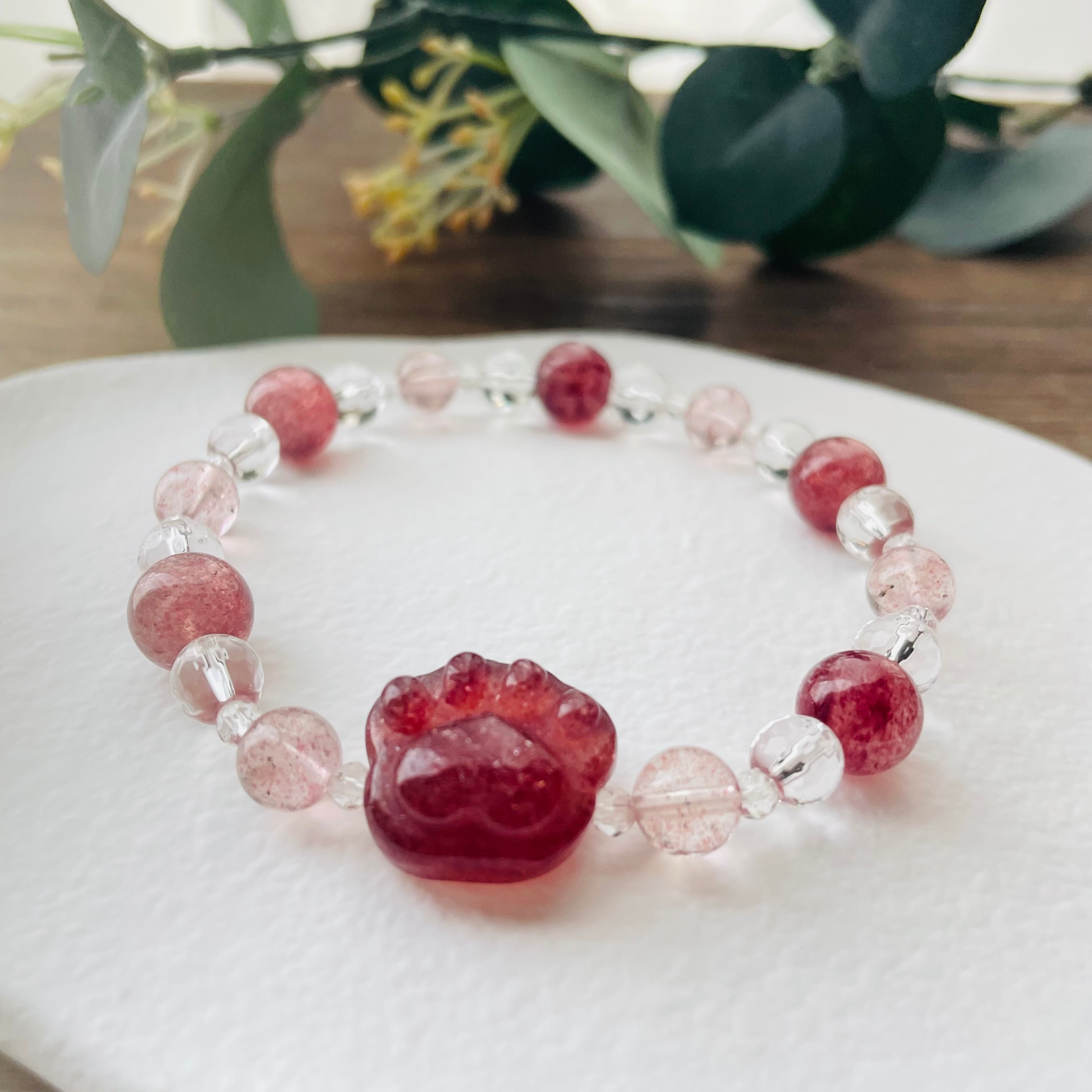 41224-⑫猫×パワーストーン|ブレスレット|絆を深める| 猫雑貨 猫モチーフ 猫グッズ アクセサリー 天然石 プレゼント ギフト レディース