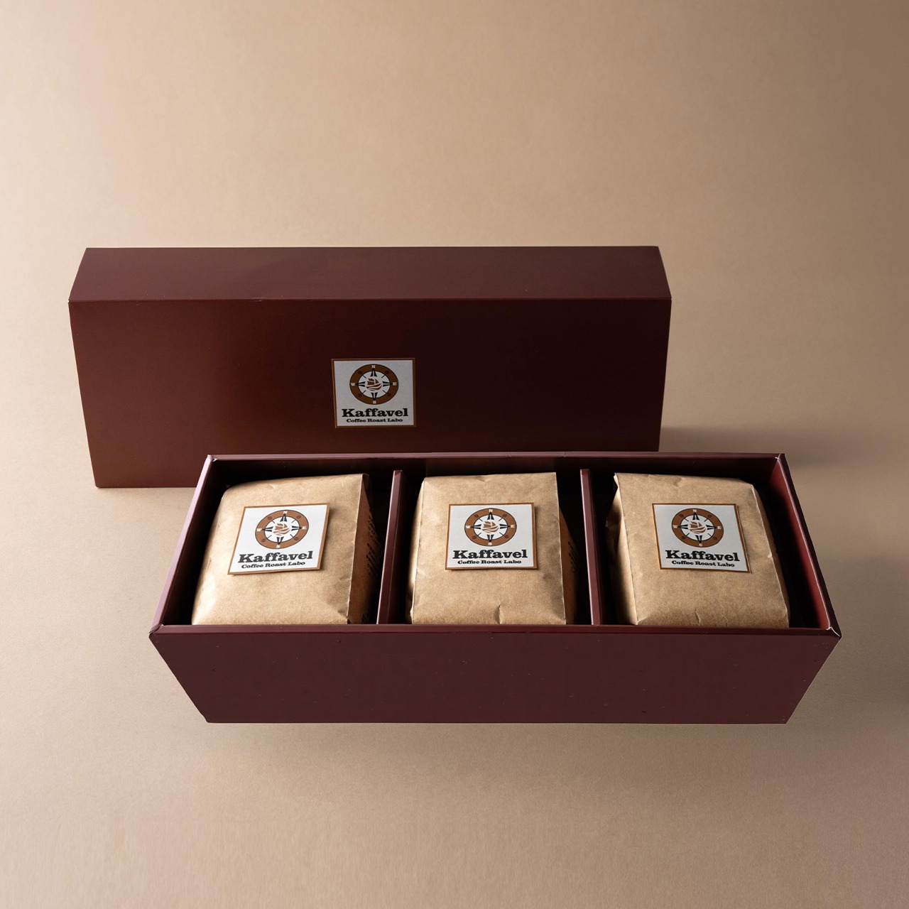 Kaffavel Blend 珈琲豆 3種 【Orijinal/Mild/Classic】600g（200ｇｘ3)  BOX