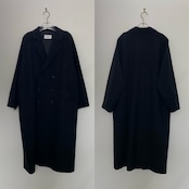 【受注予約:11月上旬入荷予定】Color nep mixed tweed long CO/black