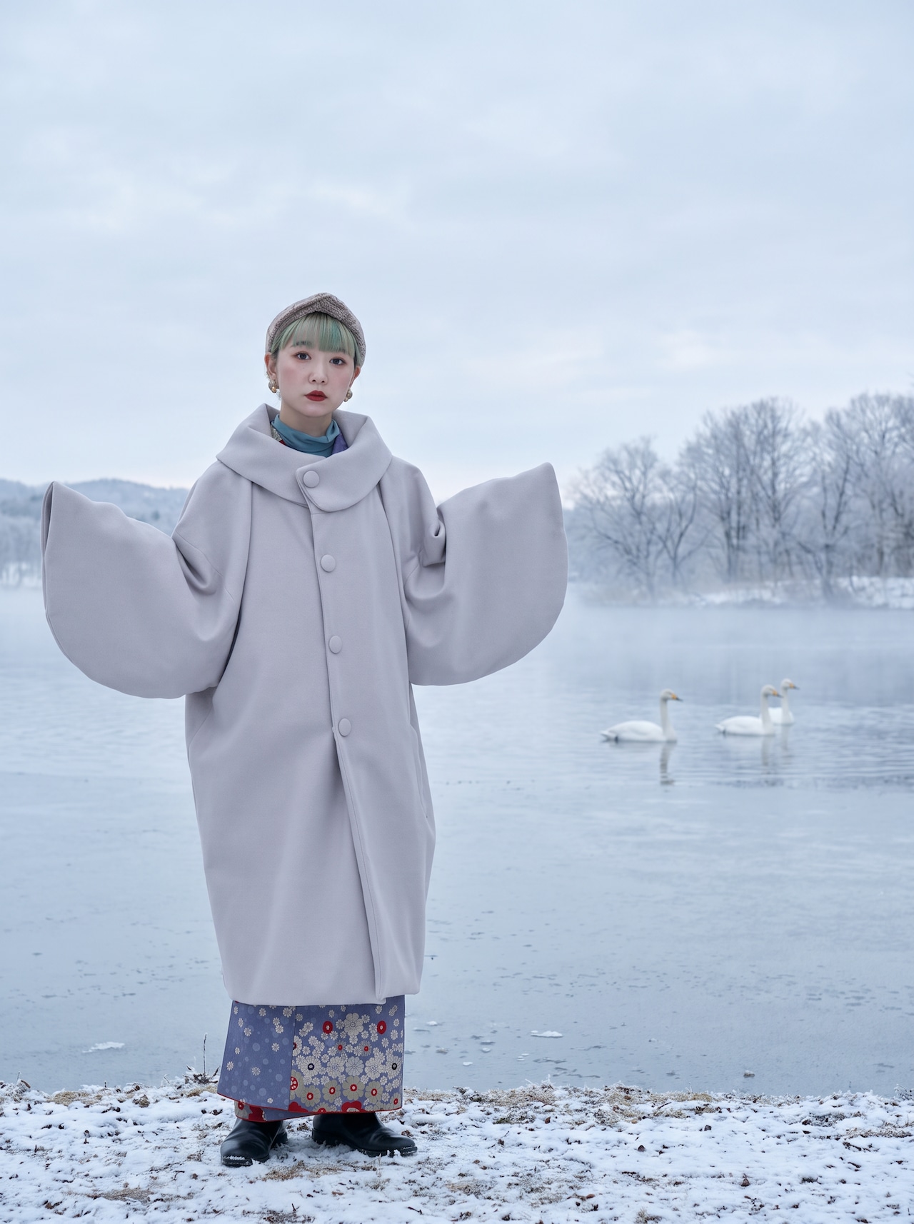MODS COAT / Misty Greige【モッズコート】（受注商品：11月中旬出荷