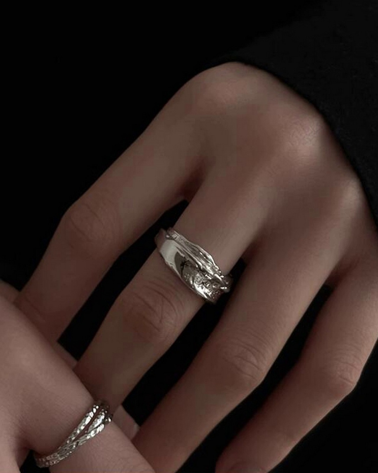 オープンシルバーリング A0323 - 8