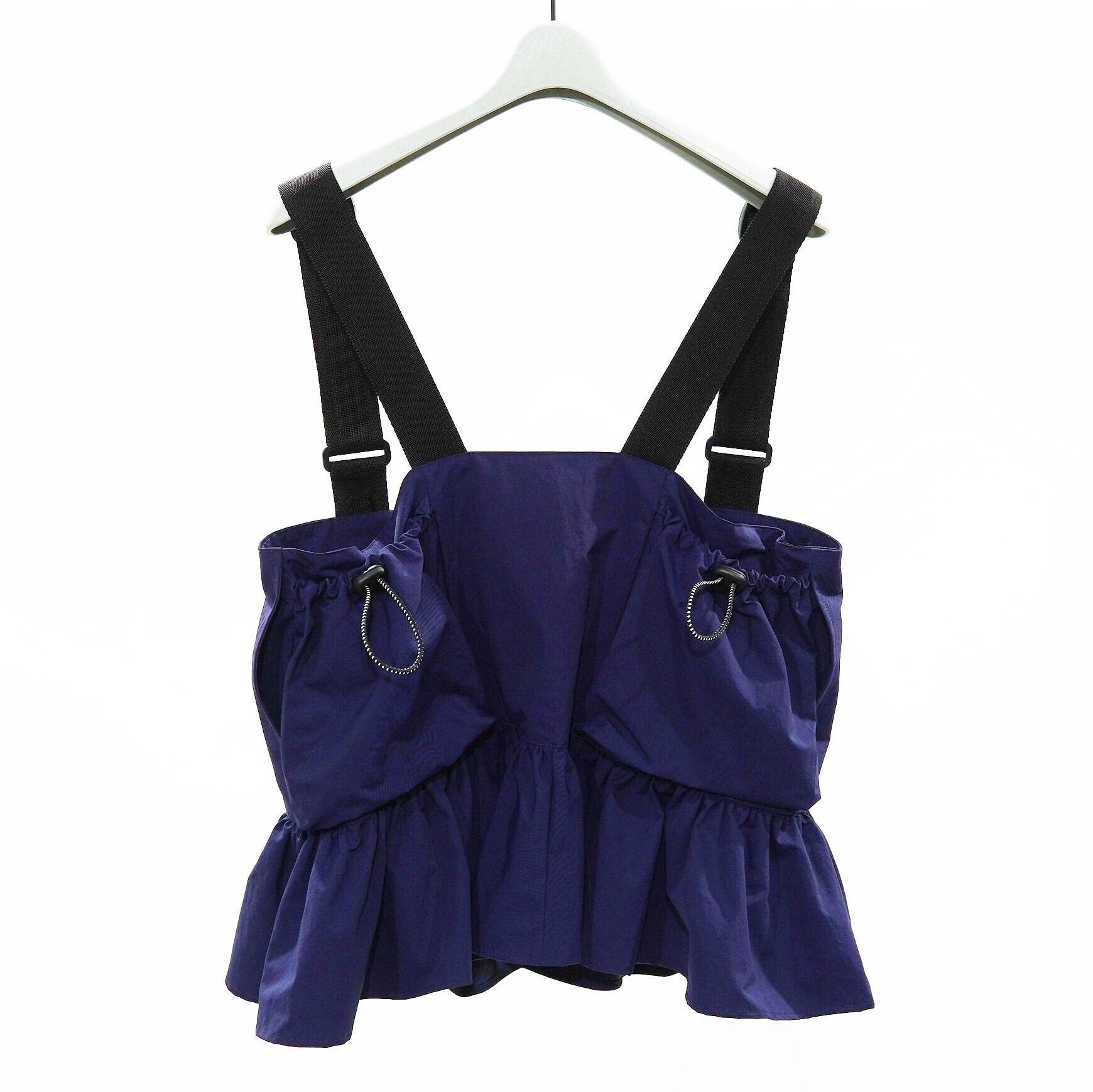 NON TOKYO ノントーキョー / FRILL FIELD VEST / NAVY | coug（カーグ 