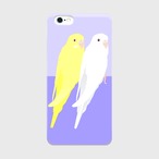 iPhoneケース セキセイインコ アルビノ&ルチノー【各機種対応】