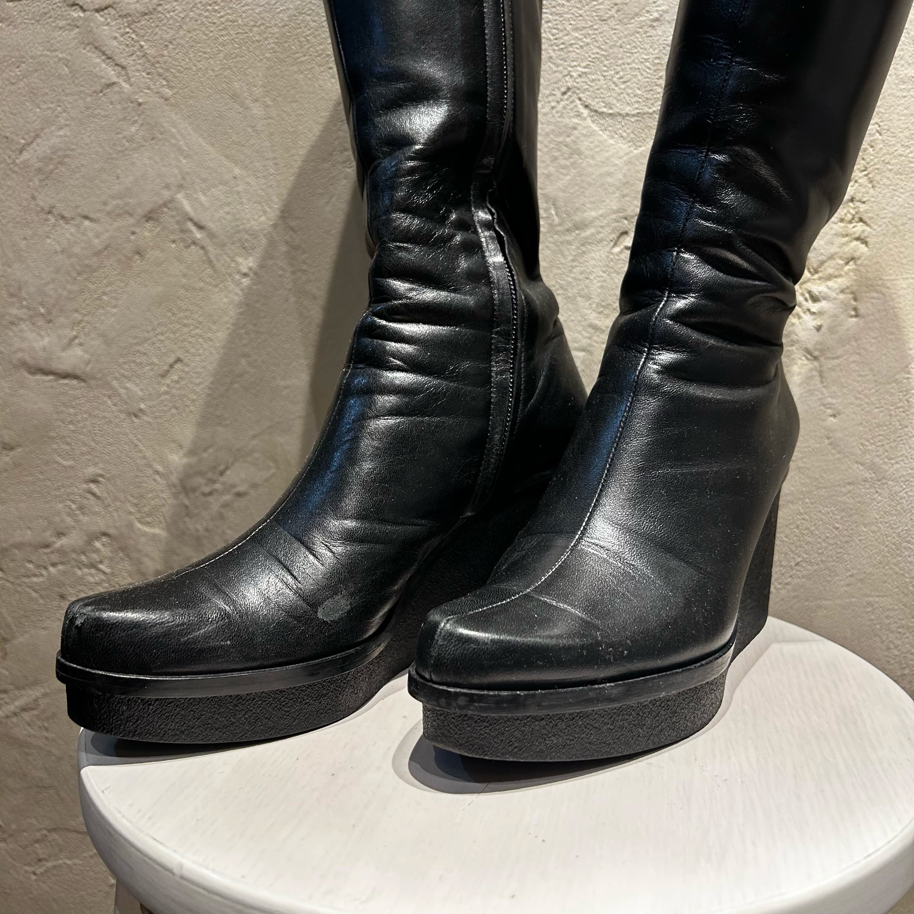 ROBERT CLERGERIE ロベールクレジュリー 厚底ロングブーツ ROBERT CLERGERIE ロベールクレジュリー 厚底ロングブーツ