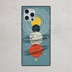受注生産 iPhoneケース 惑星軌道のブルー星図｜星図アート STAR072B