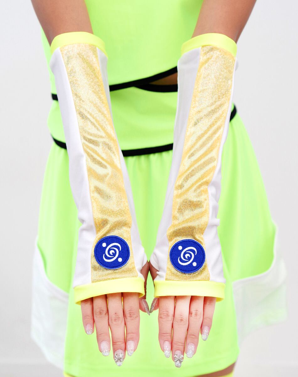 Hologram Line Arm warmers【YELLOW】 /AIKA ELECTRONICS