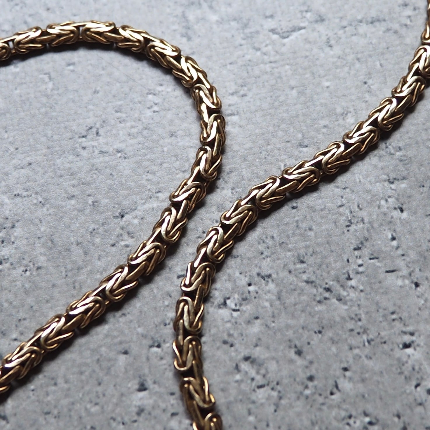 " Made in Italy - Silver 925 " Gold coating vintage Necklace × Bracelet