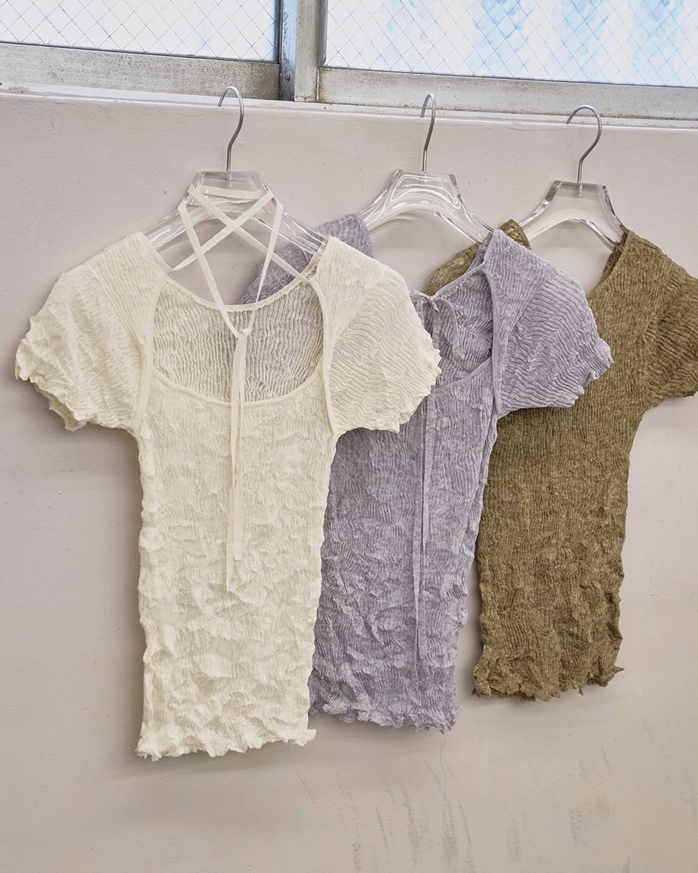 anuke】Knit Polo Onepiece | LASHIC