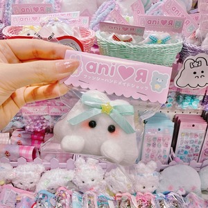【AR】6-6ミニミニうさぎのおばけちゃん2wayピン（サテンMT）