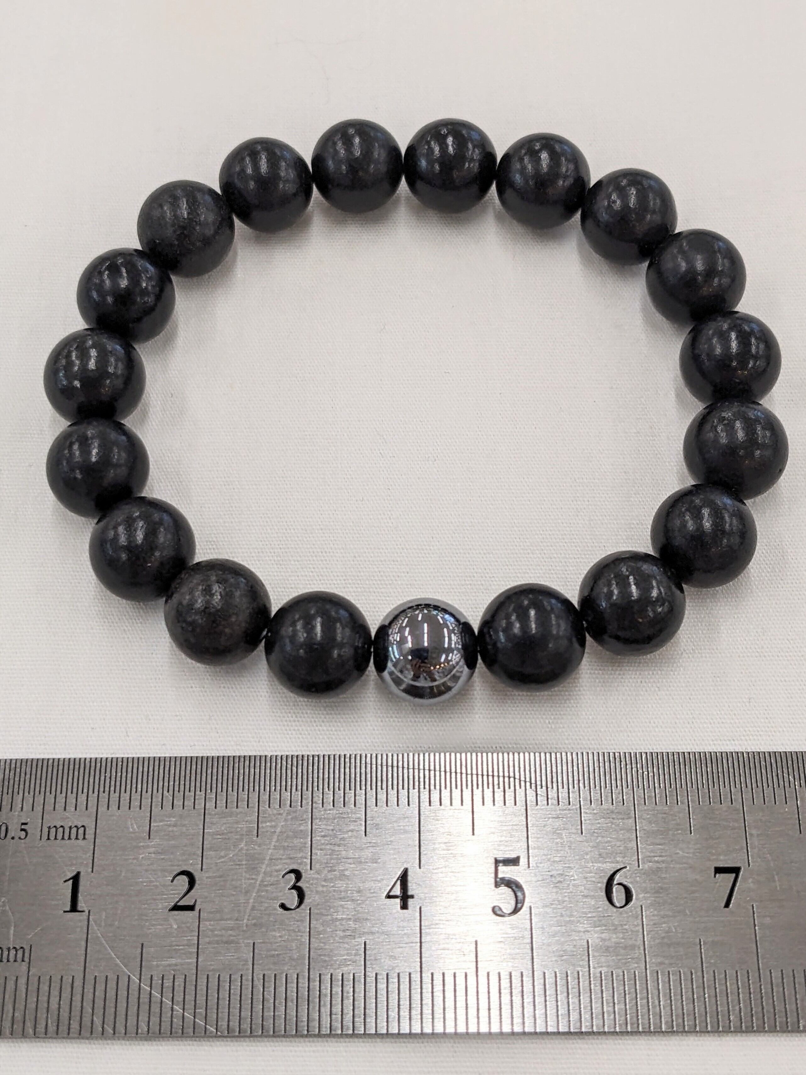 シュンガイト ✕ テラヘルツ 健康増進10mm ブレスレット | Stone Kingdom